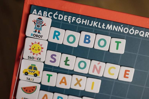 Janod - Magnetic jigsaw puzzle Polish Magnetibook Alphabet