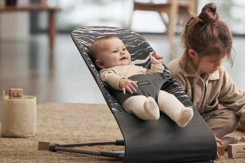 BABYBJÖRN - Bouncer Bliss, Anthracite/Landscape Print, Cotton
