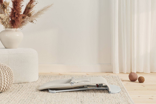 BABYBJORN - Bouncer Bliss - Light grey frame, 3D Jersey, Light beige