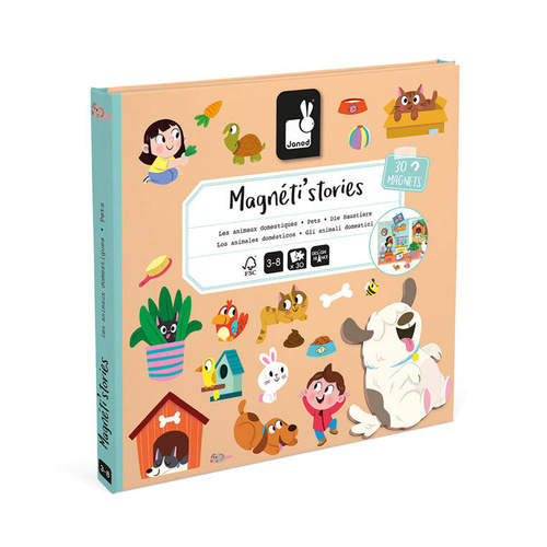 Janod - Magnetic puzzle Pets Magneti'stories 3+