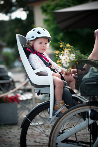 Hamax - Caress w/lockable bracket (frame mounted) - White/mint