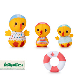 LILLIPUTIENS 3 bath ducklings Swimming lessons 9 m+