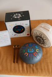 TAMBÚ - 8" tongue drum, 11 tones, deep space, anthracite