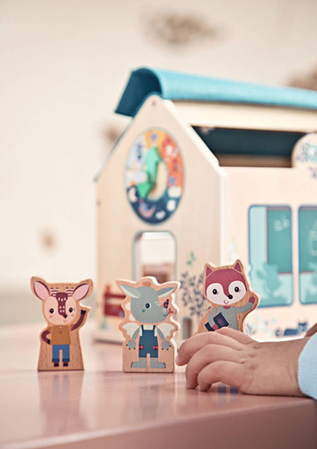 LILLIPUTIENS - wooden toy My first school 3 +