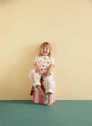Kid's Concept - pouffe cylinder with storage, pink