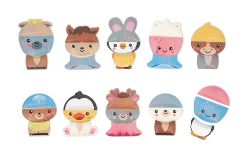 Janod - Mix and match bath puzzle Animals 2+