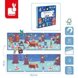Janod - Magnetyczna układanka Przyjęcie w lesie Magneti'stories 3+