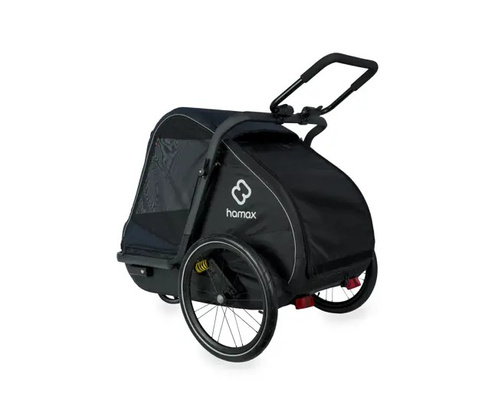 Bicycle trailer for a dog - Hamax Pluto L 45 kg - Blue / Black