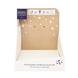 DOUDOU - musical projector night light Lapin Doudou Projection, Doudou et Compagnie, 19 cm, white