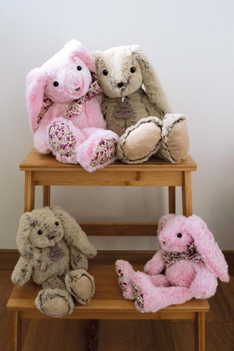 DOUDOU – plush rabbit Histoire d'Ours, 25 cm, beige