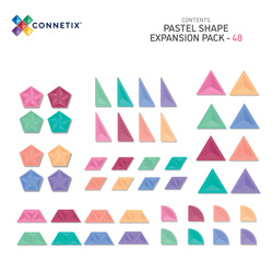 CONNETIX - Pastel Shape Expansion Pack 48 pc