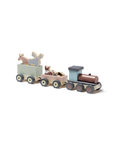 Kid's Concept - Animal wood train EDVIN
