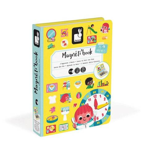 Janod - Magnetic puzzle I'm learning a watch Magnetibook collection 2018